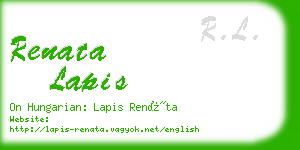 renata lapis business card